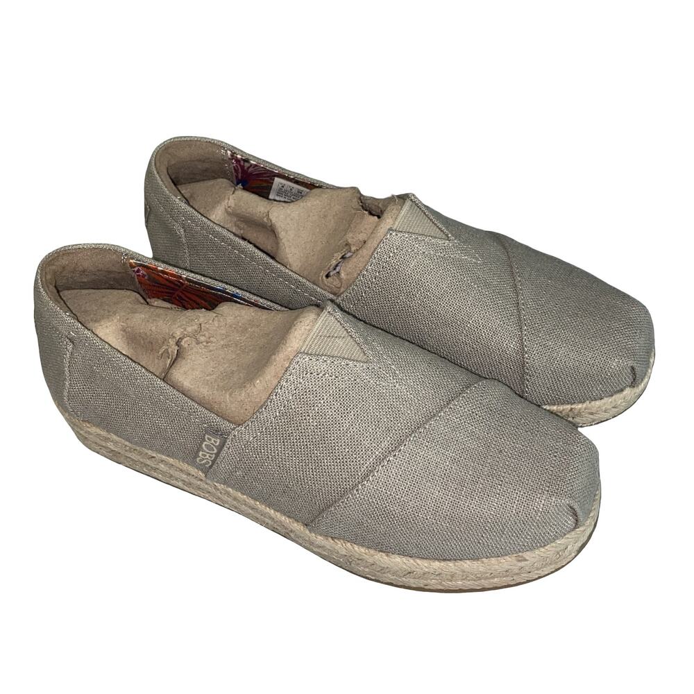 Skechers BOBS Women's Multi-Color Floral Canvas Alpaca Flats | Size 8 BRAND NEW